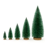 درخت مصنوعی کاج با پایه چوبی طبیعی - گلفروشی آنلاین تهران - کریسمس