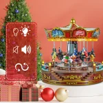 کاروسل کریسمس موزیکال کلکسیونی اروپایی - carousel christmas lux