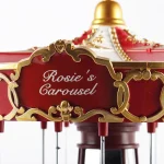 دکوری کریسمس چرخ و فلک اروپایی کاروسل - carousel نمای نزدیک