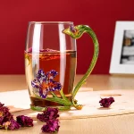 لیوان فانتزی میناکاری مناسب هدیه و پذیرایی خاص محصول فروشگاه گل 1001